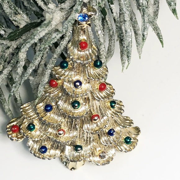 Vintage Holiday Brooch, Marked GERRY'S - Picture 3 of 5